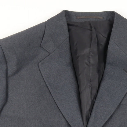 Mens UK Size 42 Greenwoods Regular Blue Suit Jacket