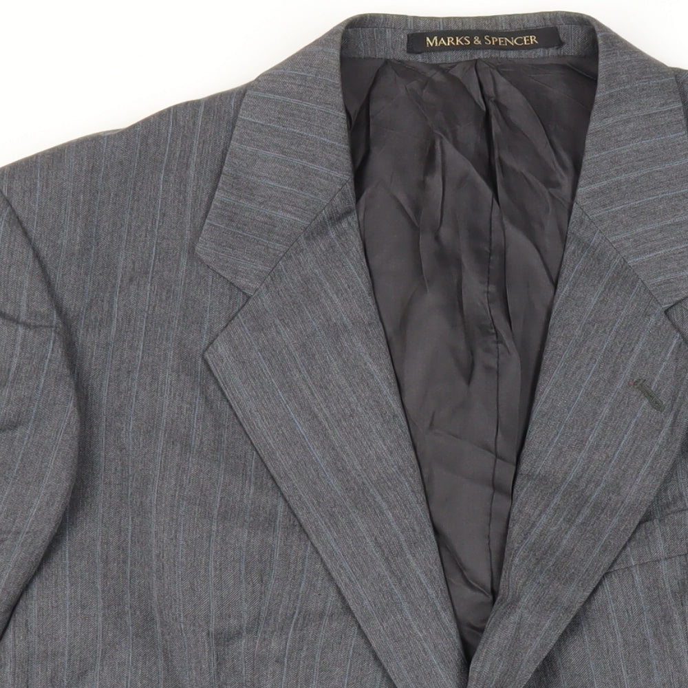 Mens UK Size 42 Marks and Spencer Regular Grey Suit Jacket