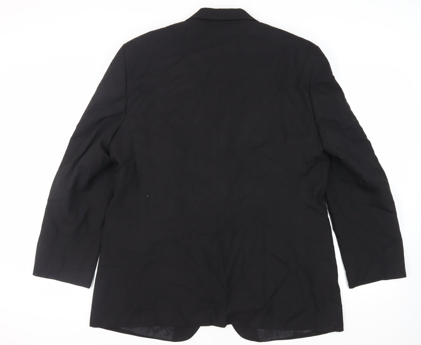 Mens UK Size 46 Marks and Spencer Regular Black Suit Tuxedo