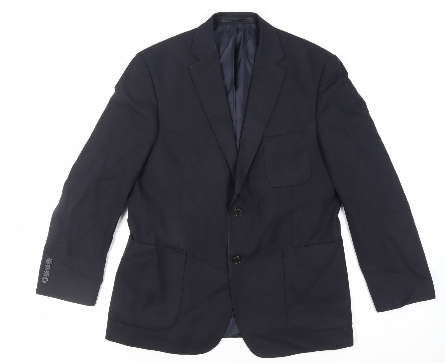 Mens UK Size 42 Marks and Spencer Regular Blue Suit Jacket