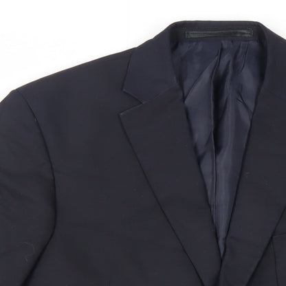 Mens UK Size 42 Marks and Spencer Regular Blue Suit Jacket