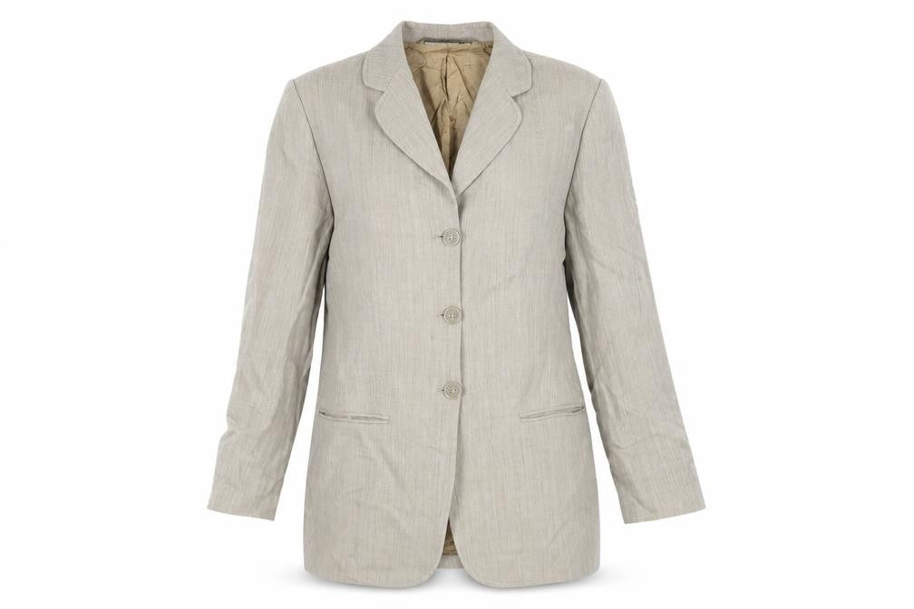 St Michael Womens Green Jacket Blazer Size 14 Button - Vintage