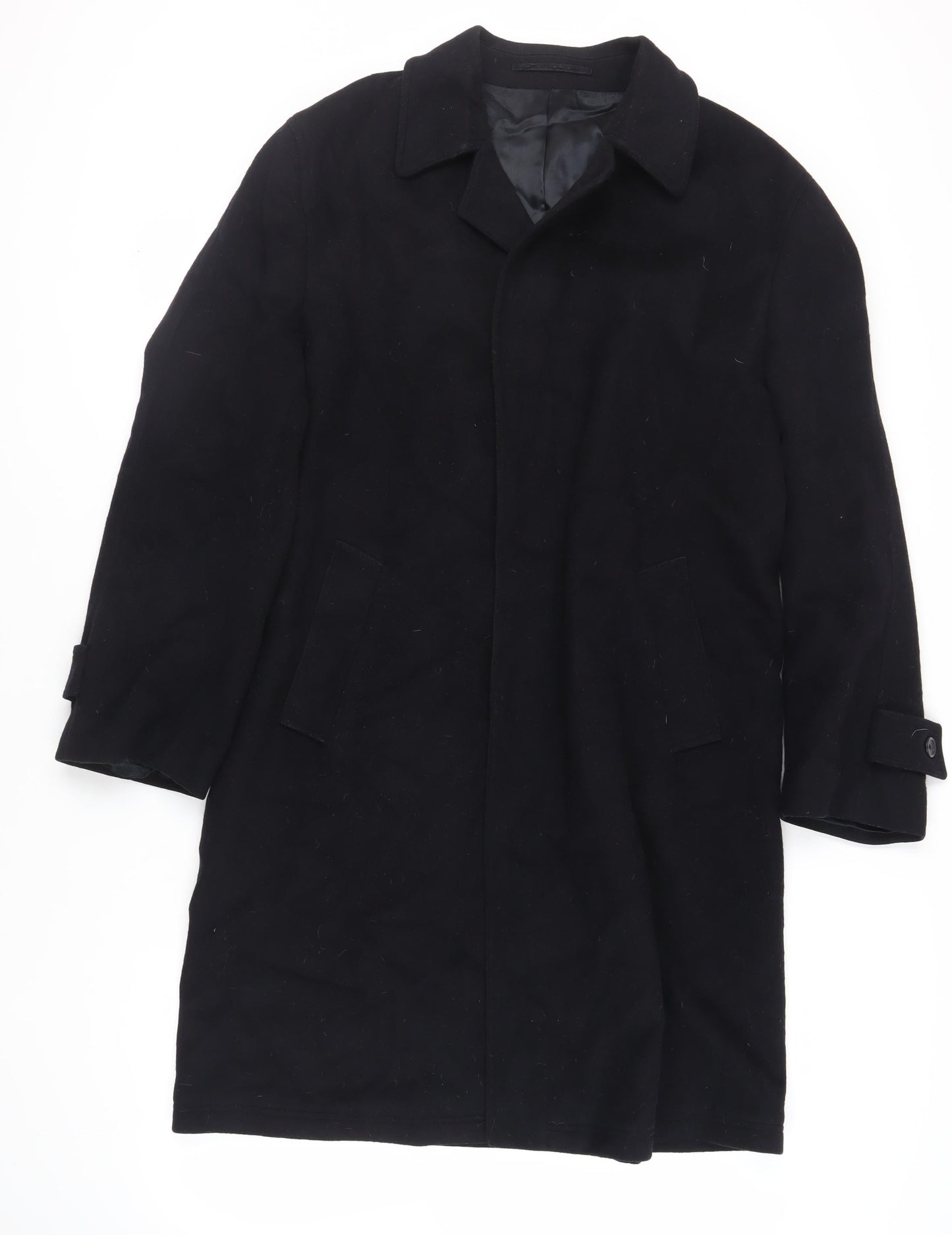 Mens UK Size L IMC Black Overcoat
