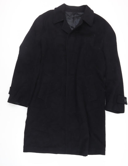Mens UK Size L IMC Black Overcoat