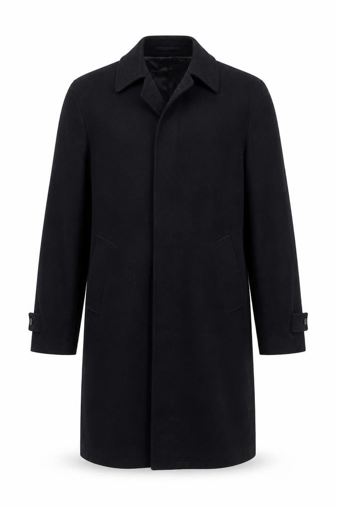 Mens UK Size L IMC Black Overcoat