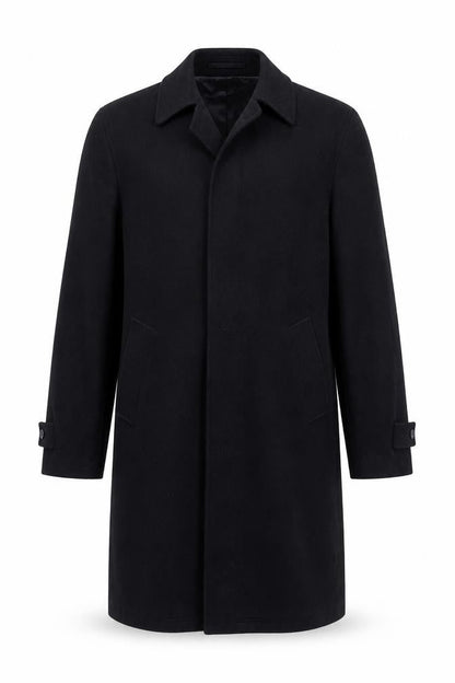 Mens UK Size L IMC Black Overcoat