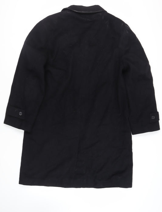 Mens UK Size L IMC Black Overcoat