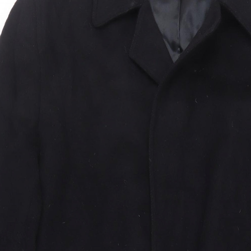 Mens UK Size L IMC Black Overcoat