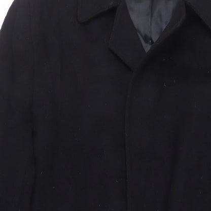 Mens UK Size L IMC Black Overcoat
