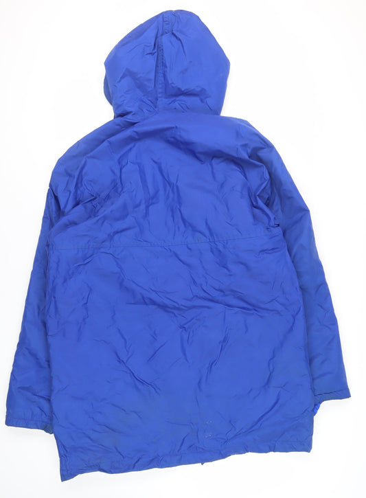 Mens UK Size L Bradsport Blue Windbreaker Coat