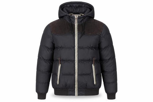 Mens UK Size S Brave Soul Black Puffer Jacket