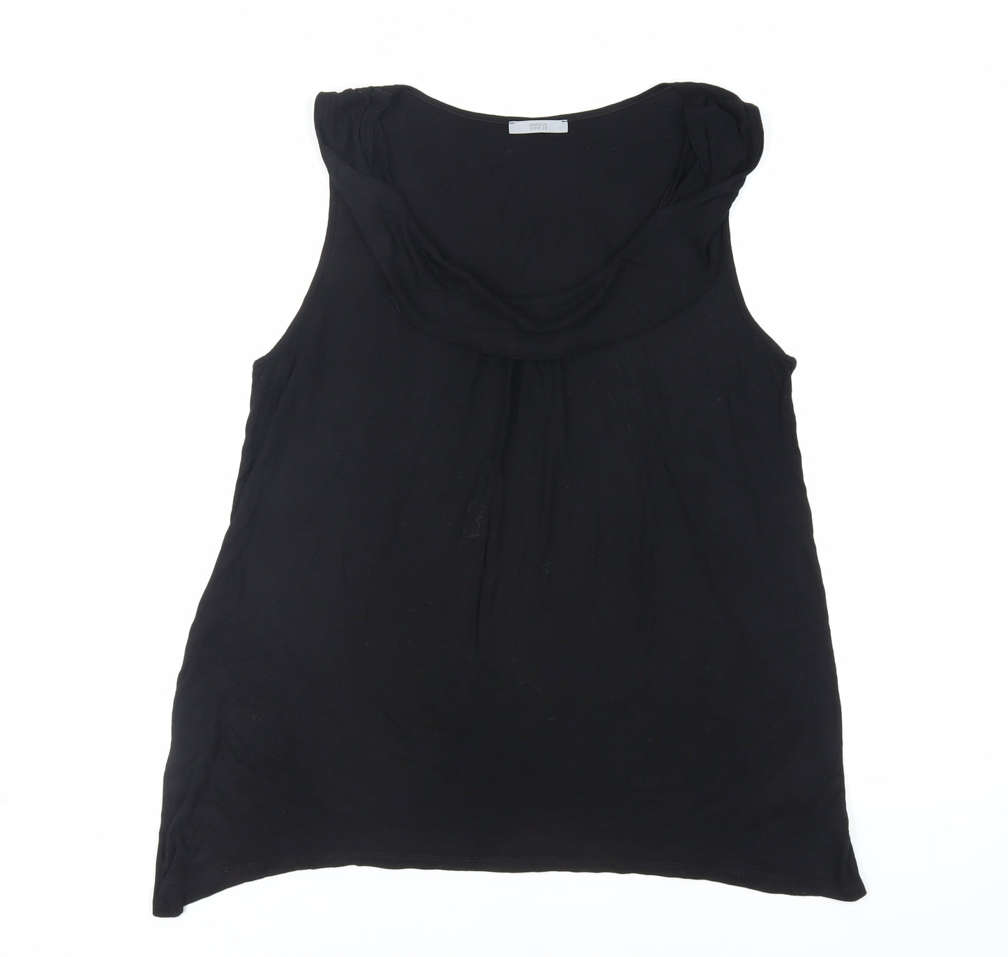 Womens UK Size 18 Marks and Spencer Black Basic Tank