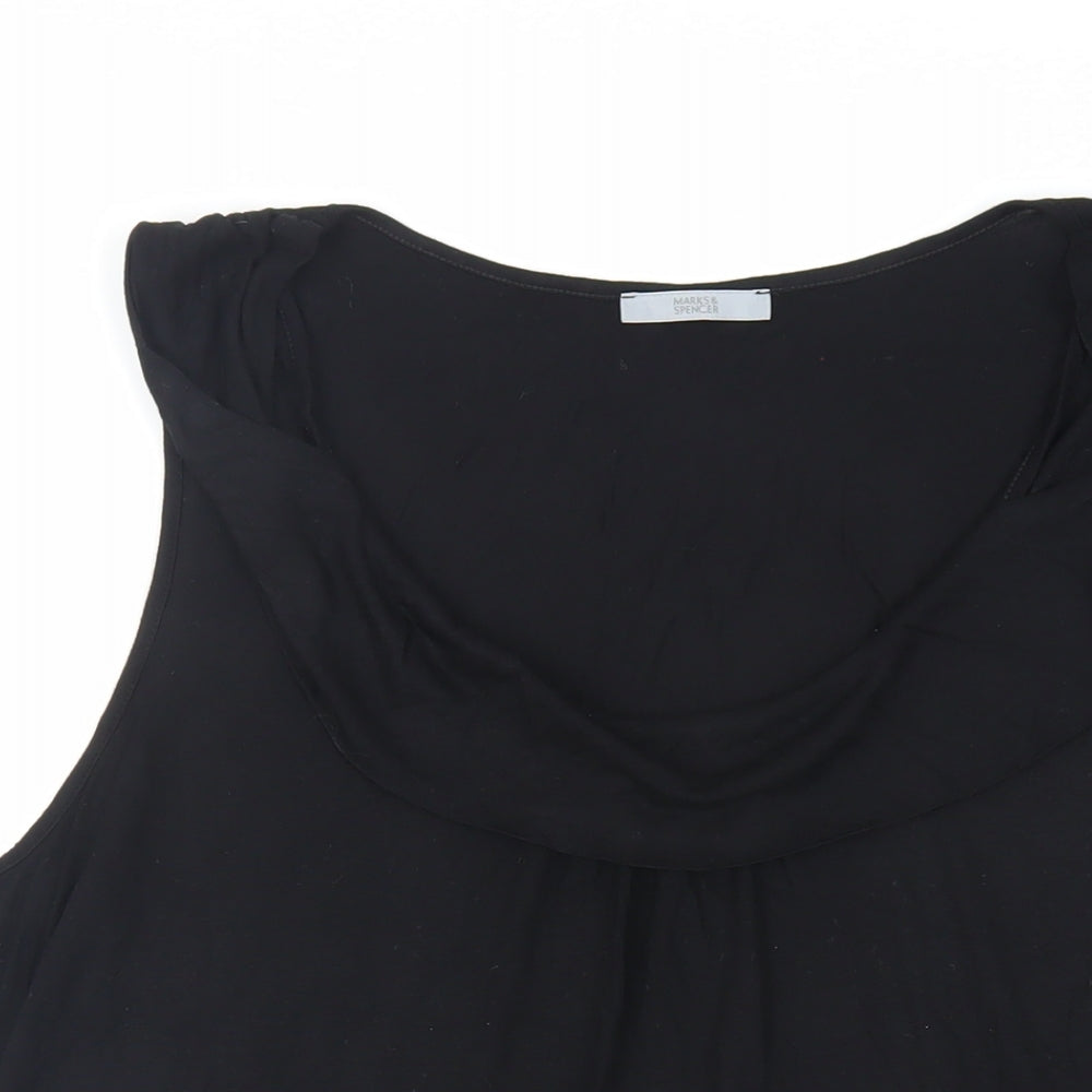 Womens UK Size 18 Marks and Spencer Black Basic Tank
