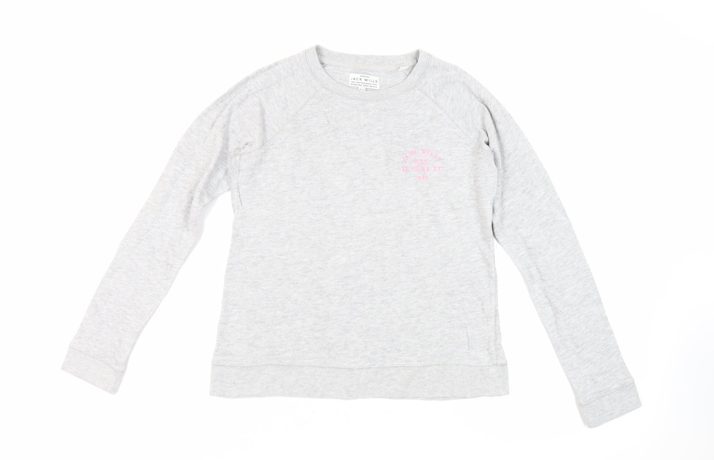 Womens UK Size 10 Jack Wills Grey Pullover Sweatshirt