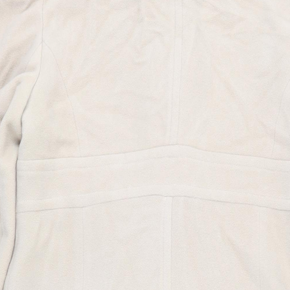 Womens UK Size 10 NEXT Beige Pea Coat