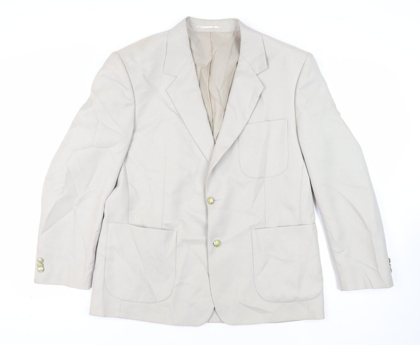 Mens UK Size 44 Chums Regular Beige Suit Jacket
