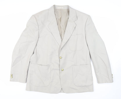 Mens UK Size 44 Chums Regular Beige Suit Jacket