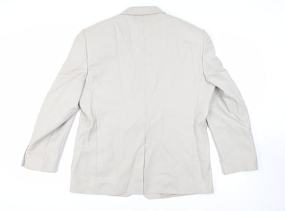 Mens UK Size 44 Chums Regular Beige Suit Jacket
