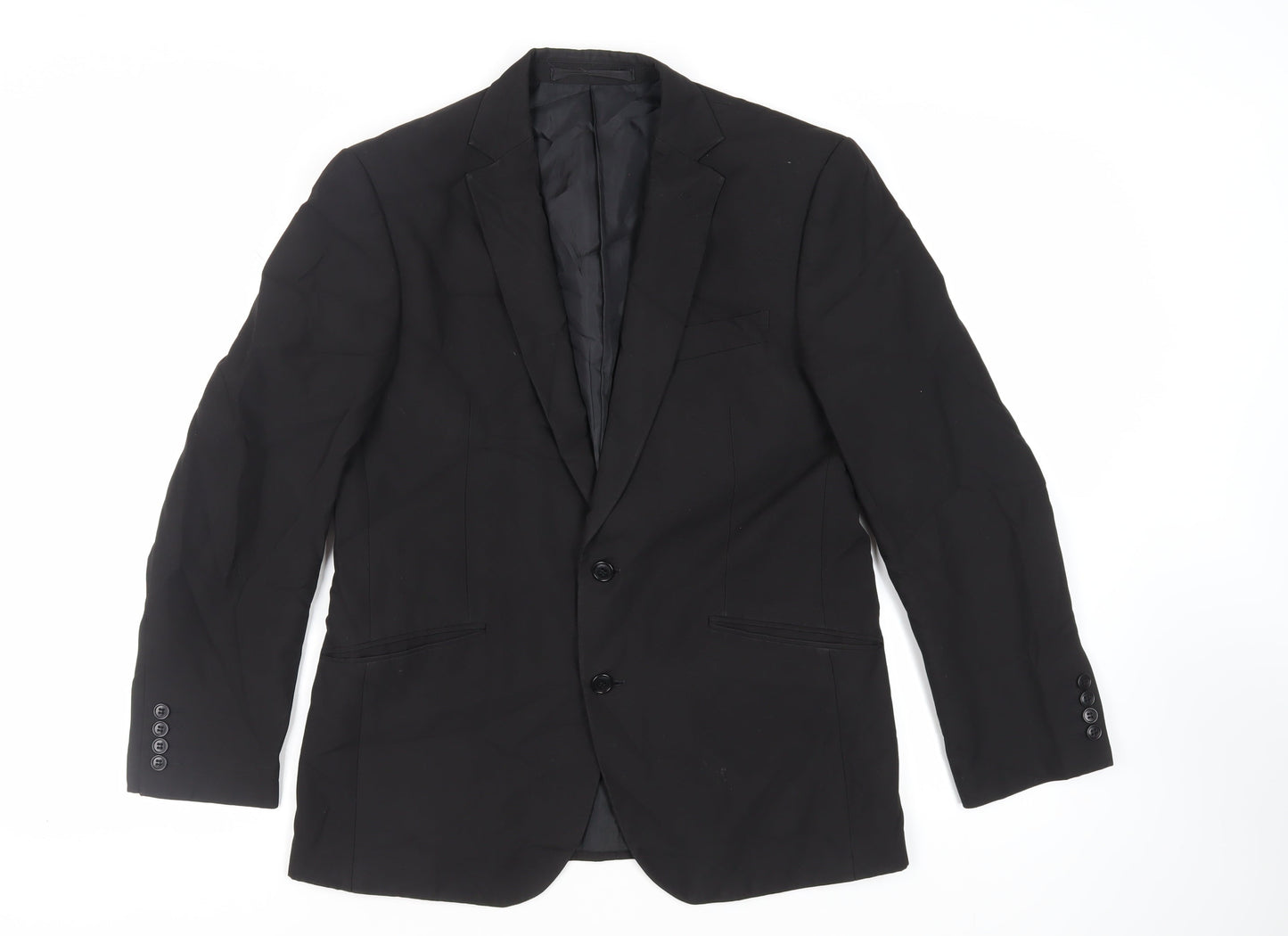 Mens UK Size 40 Marks and Spencer Regular Black Suit Jacket
