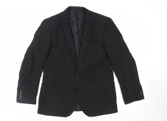 Mens UK Size 40 Marks and Spencer Regular Black Suit Jacket