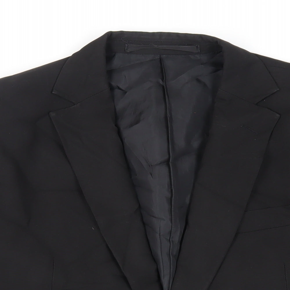Mens UK Size 40 Marks and Spencer Regular Black Suit Jacket