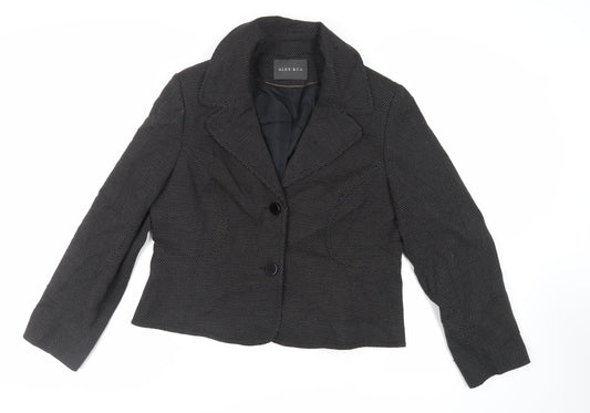 Alex & Co Womens Black Polka Dot Jacket Blazer Size 16 Button
