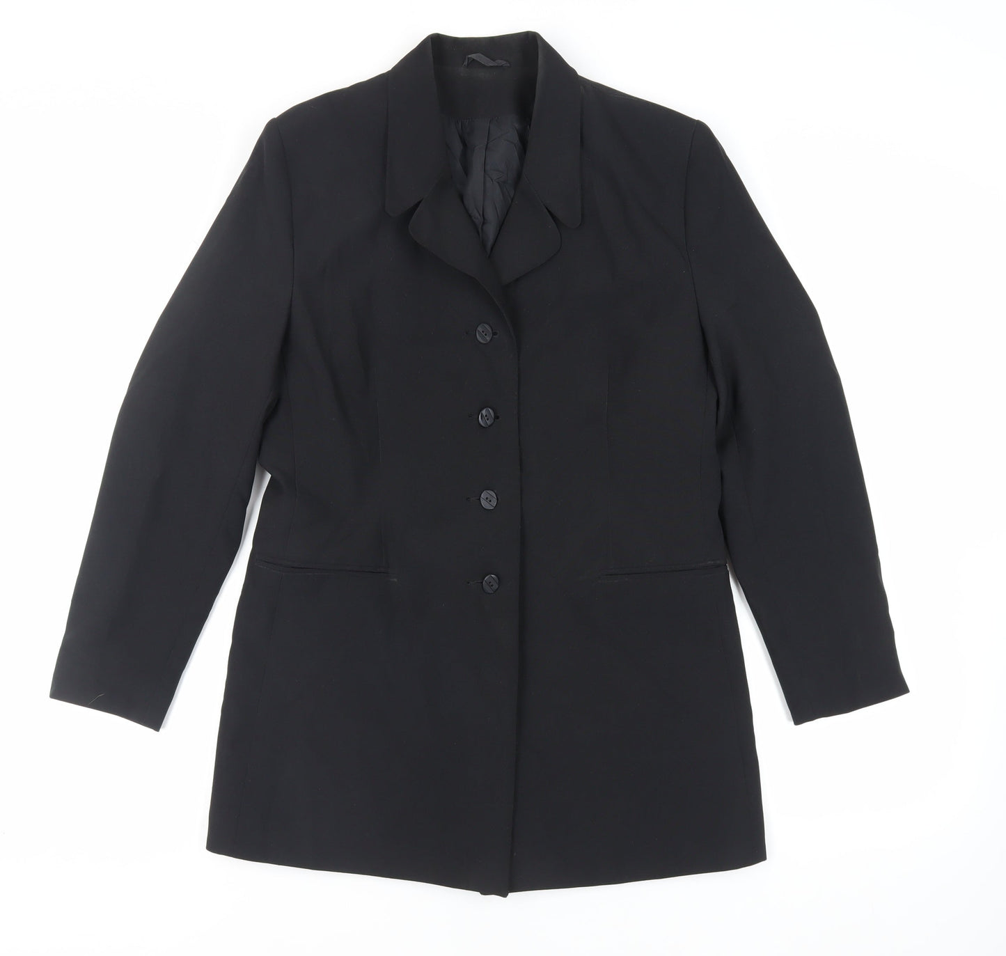 Womens UK Size 12 Classic Woman Black Jacket