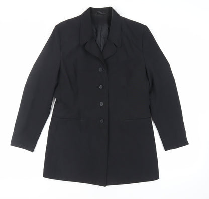 Womens UK Size 12 Classic Woman Black Jacket