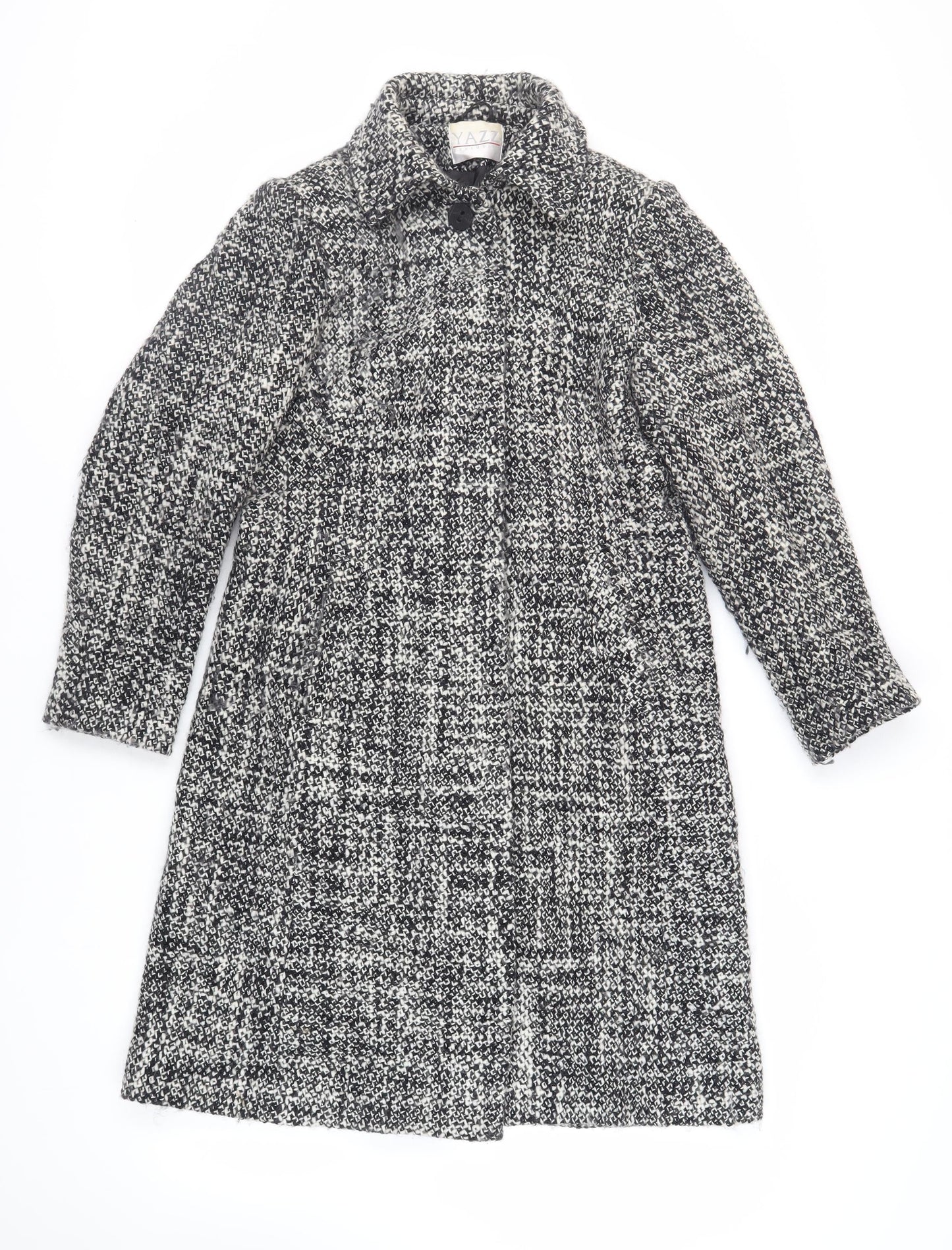 Womens UK Size 12 Yazz Black Overcoat
