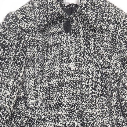 Womens UK Size 12 Yazz Black Overcoat