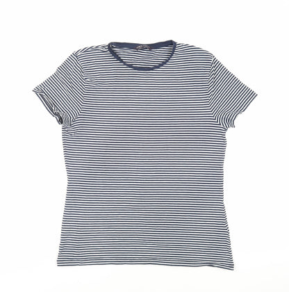 Womens UK Size 14 Marks and Spencer Blue Basic T-Shirt