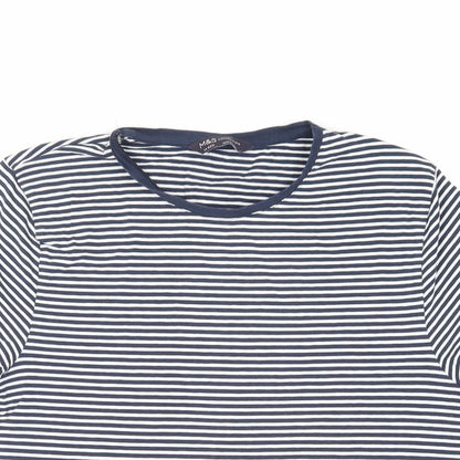 Womens UK Size 14 Marks and Spencer Blue Basic T-Shirt