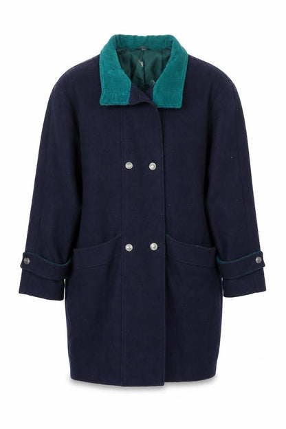 Womens UK Size 14 Miss Smith Blue Overcoat
