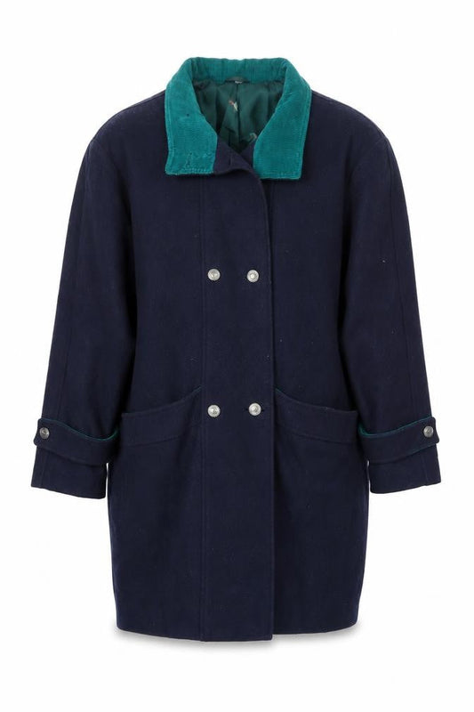 Womens UK Size 14 Miss Smith Blue Overcoat