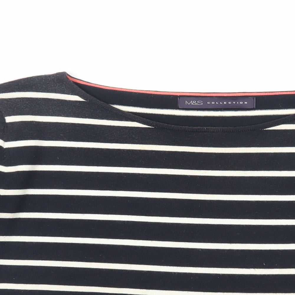 Womens UK Size 8 Marks and Spencer Blue Pullover Jumper