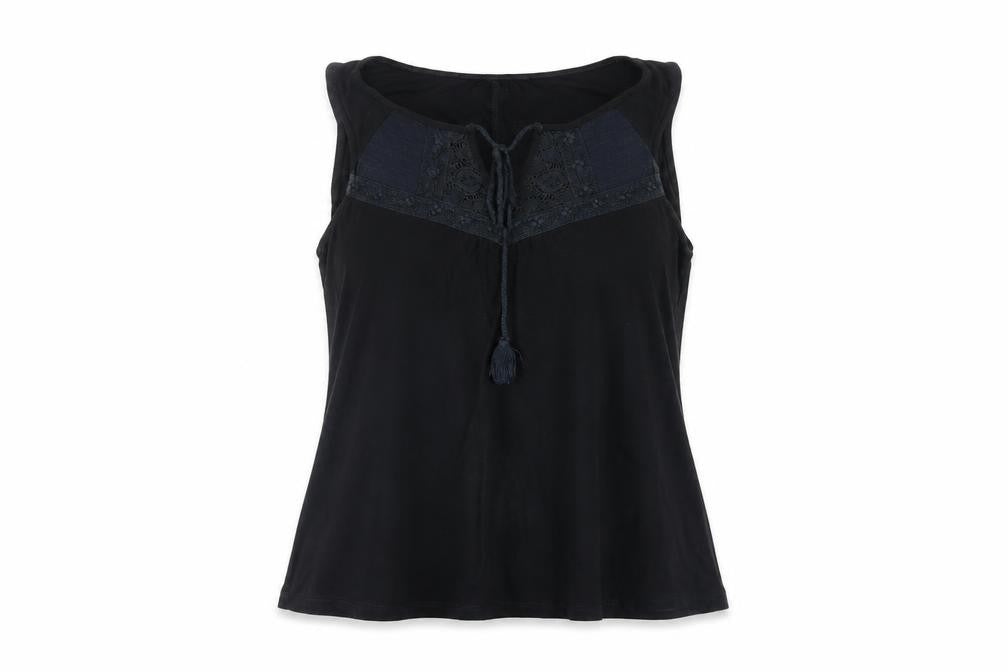 Womens UK Size 8 Dorothy Perkins Black Basic Tank