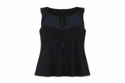 Womens UK Size 8 Dorothy Perkins Black Basic Tank