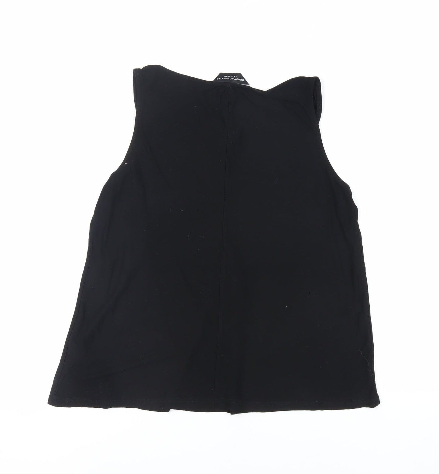 Womens UK Size 8 Dorothy Perkins Black Basic Tank