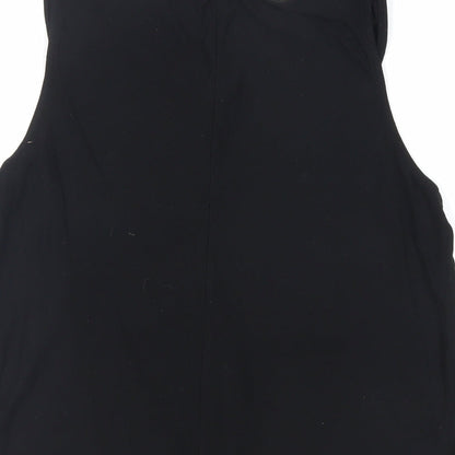 Womens UK Size 8 Dorothy Perkins Black Basic Tank