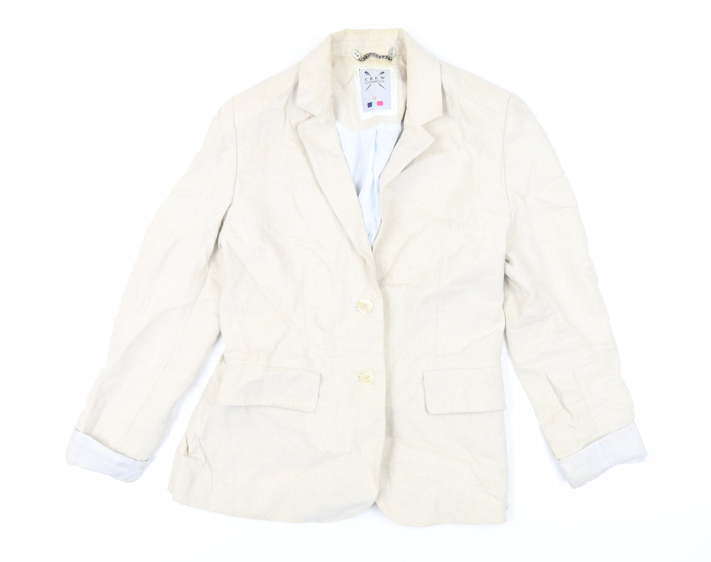 Womens UK Size 12 Crew Clothing Beige Jacket