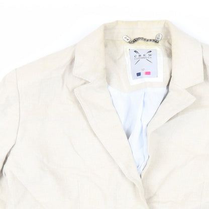 Womens UK Size 12 Crew Clothing Beige Jacket