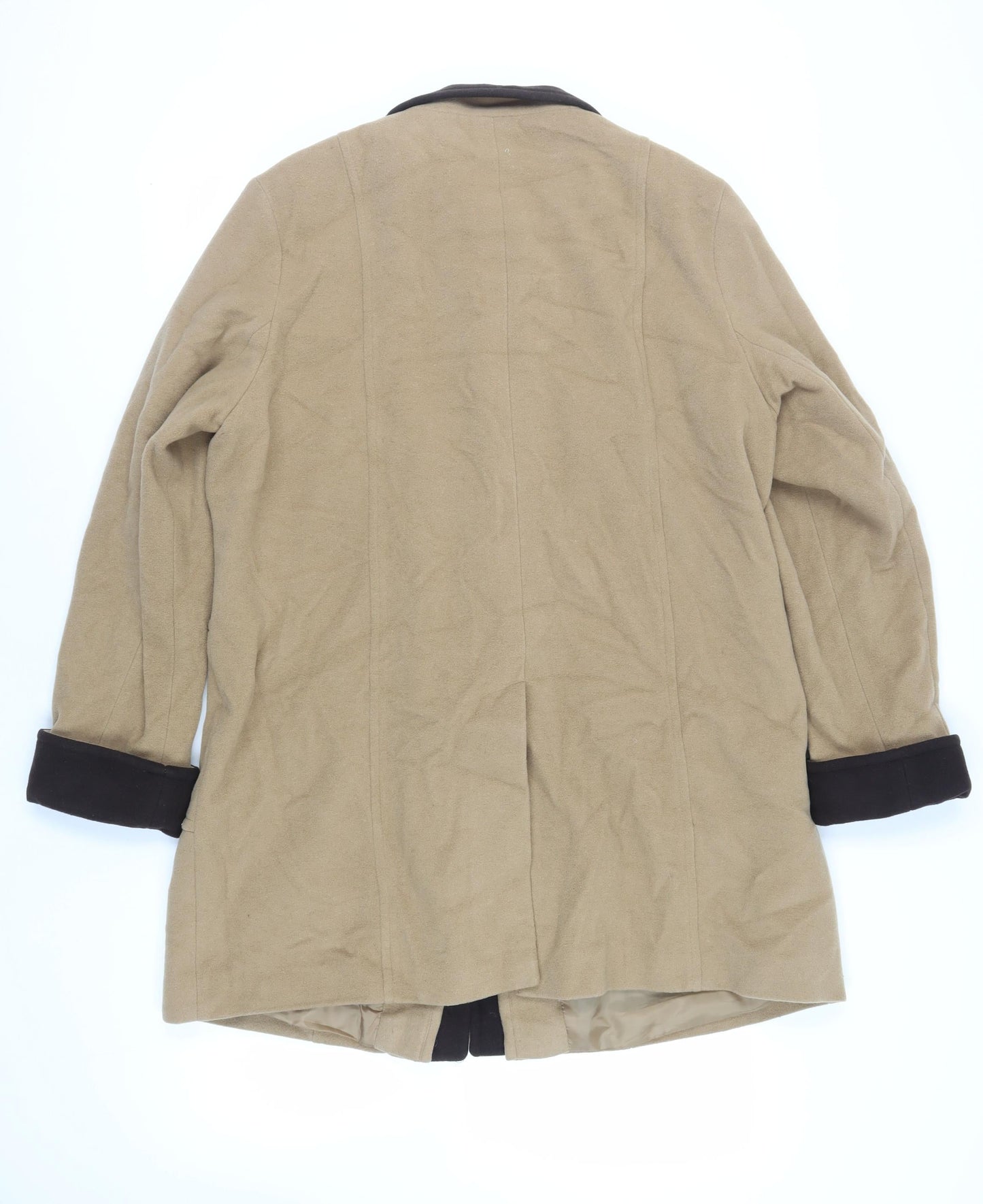 Womens UK Size 18 Debenhams Beige Overcoat