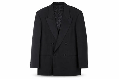 Marks & Spencer Mens Black Polyester Tuxedo Suit Jacket Size 36 Regular