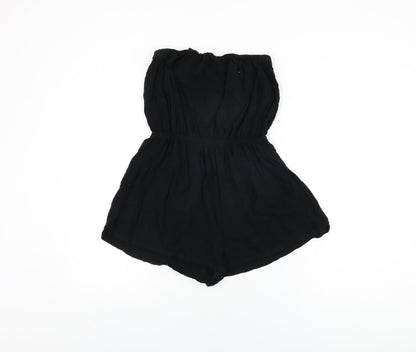 Womens UK Size 12 ASOS One-Piece Black Playsuit