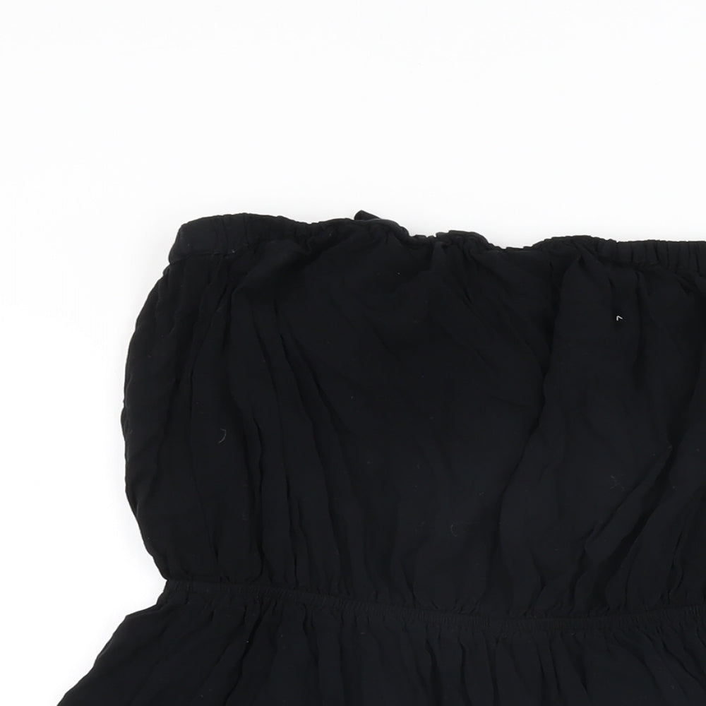 Womens UK Size 12 ASOS One-Piece Black Playsuit