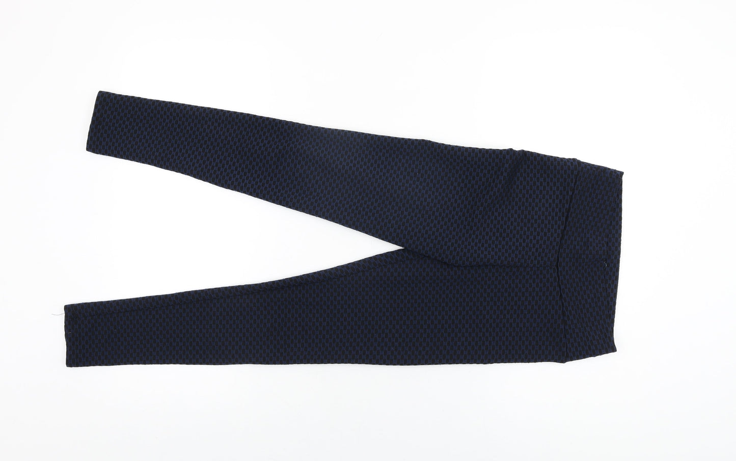 Pucka Womens Black Geometric Polyester Pedal Pusher Leggings Size M L24.5 in