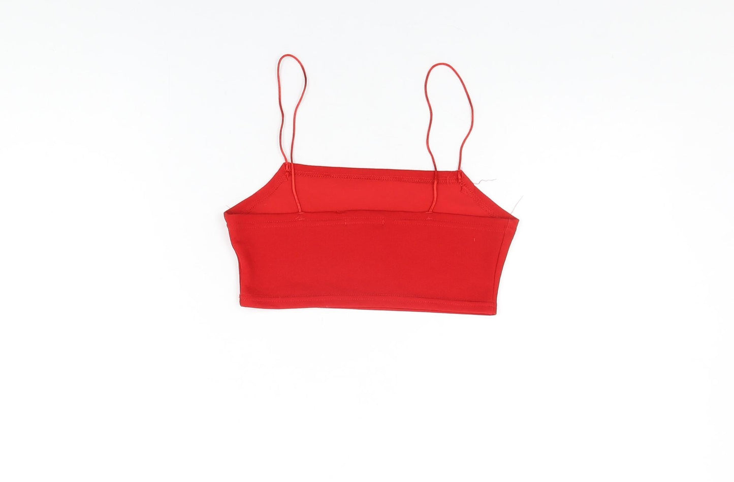 Womens UK Size 6 PRETTYLITTLETHING Red Cropped T-Shirt