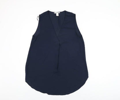 Womens UK Size 14 H&M Blue Basic Blouse