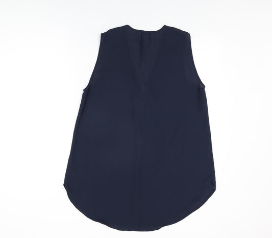 Womens UK Size 14 H&M Blue Basic Blouse