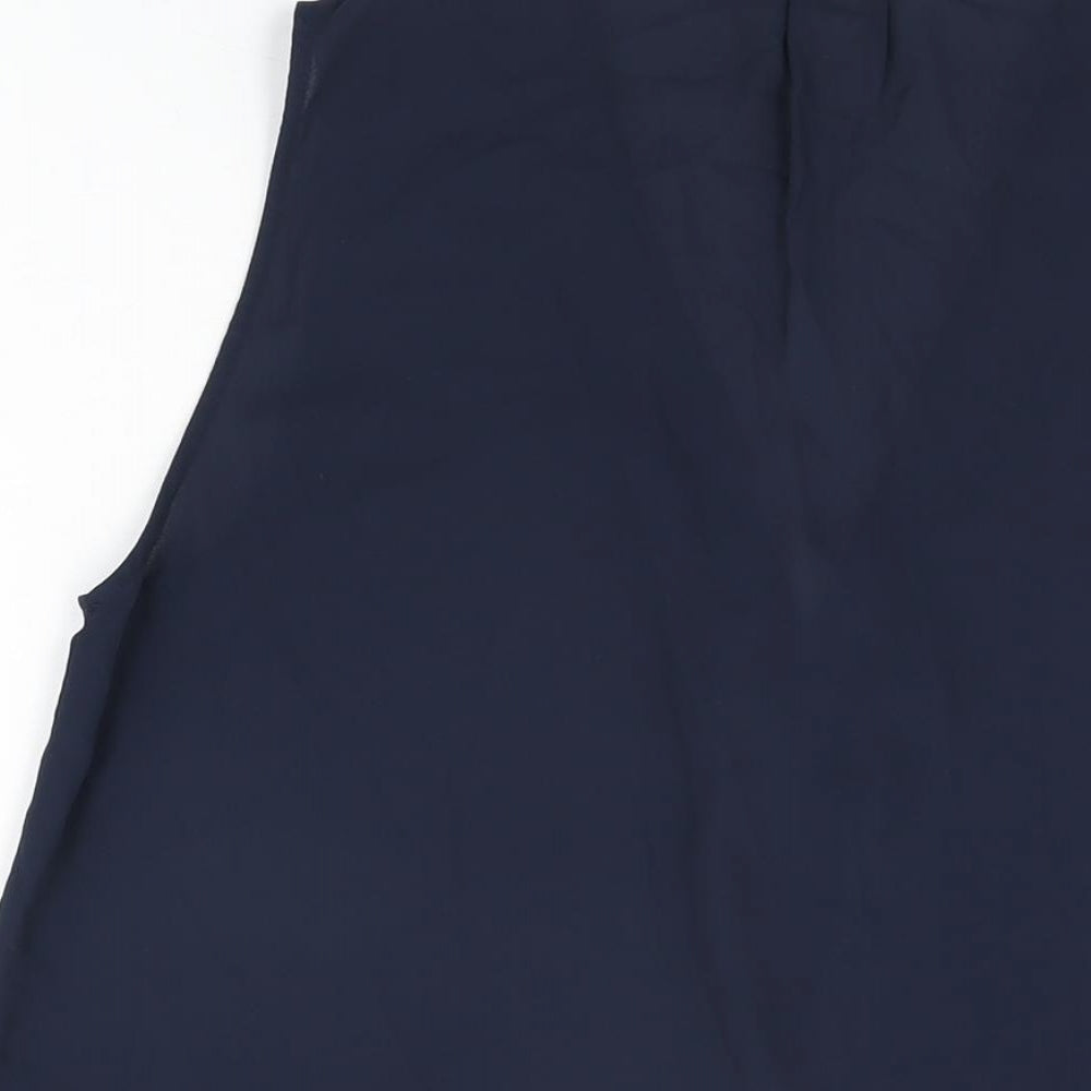 Womens UK Size 14 H&M Blue Basic Blouse